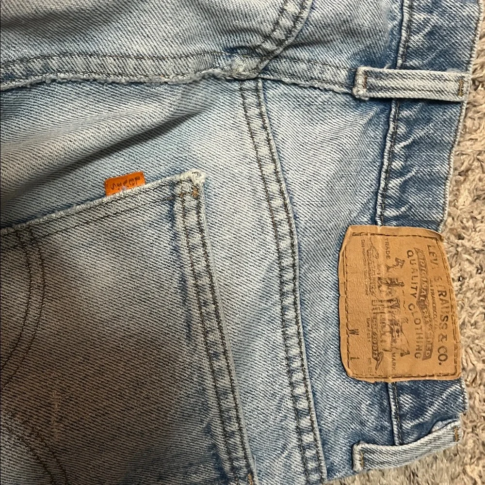 Vintage 80s Orange Tab BootCut Levis Light Blue Jeans Size 30x32 - Picture 3 of 4